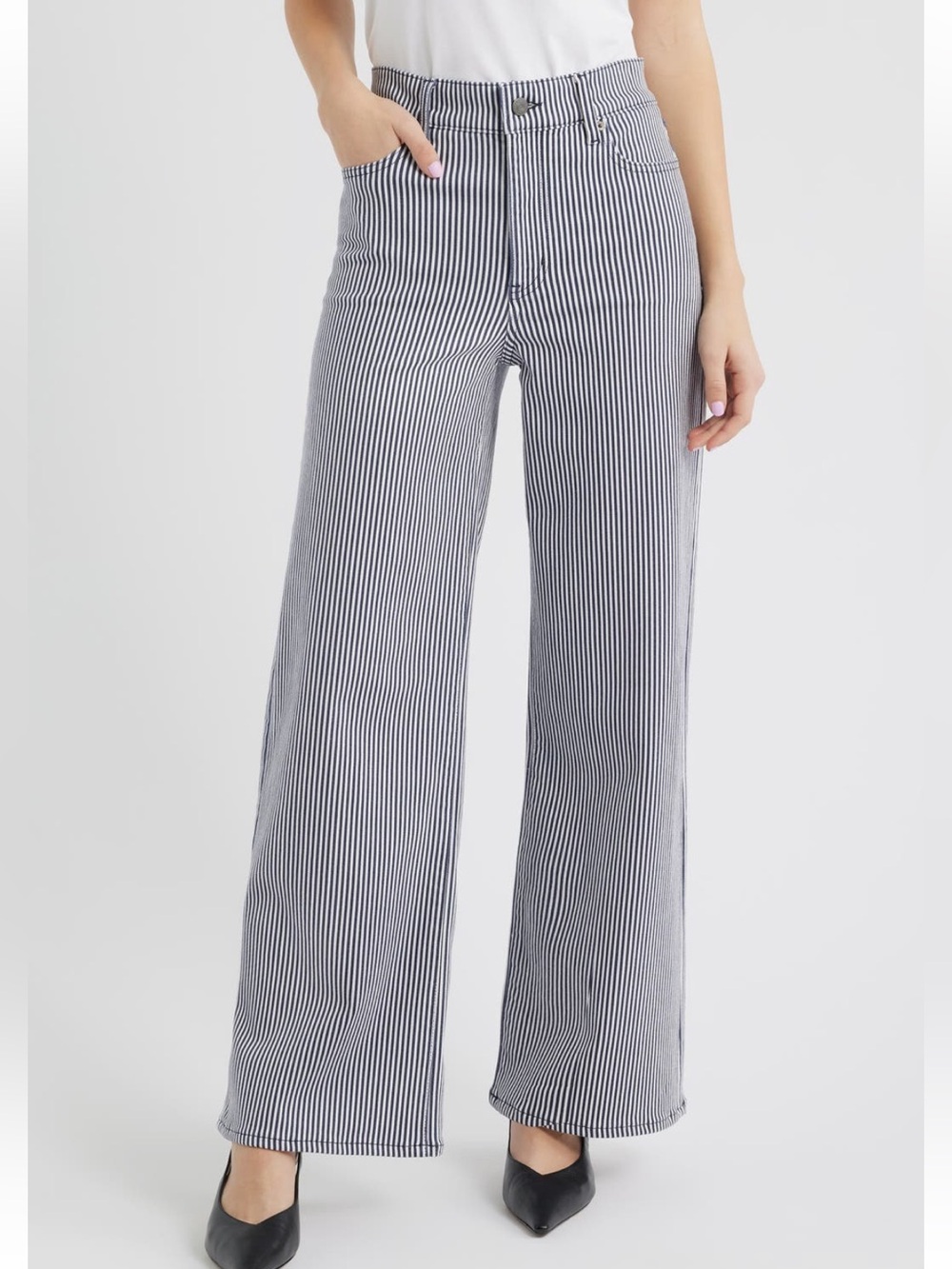 Frame Le Slim Palazzo High Waist Wide Leg Jeans